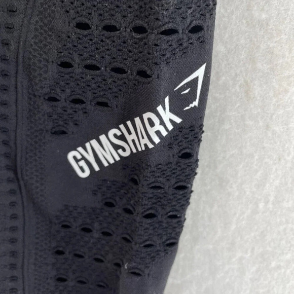Gymshark Leggings Women's Sz S Black Energy Seamless High-Rise Eyelet Stretch - Picture 8 of 9